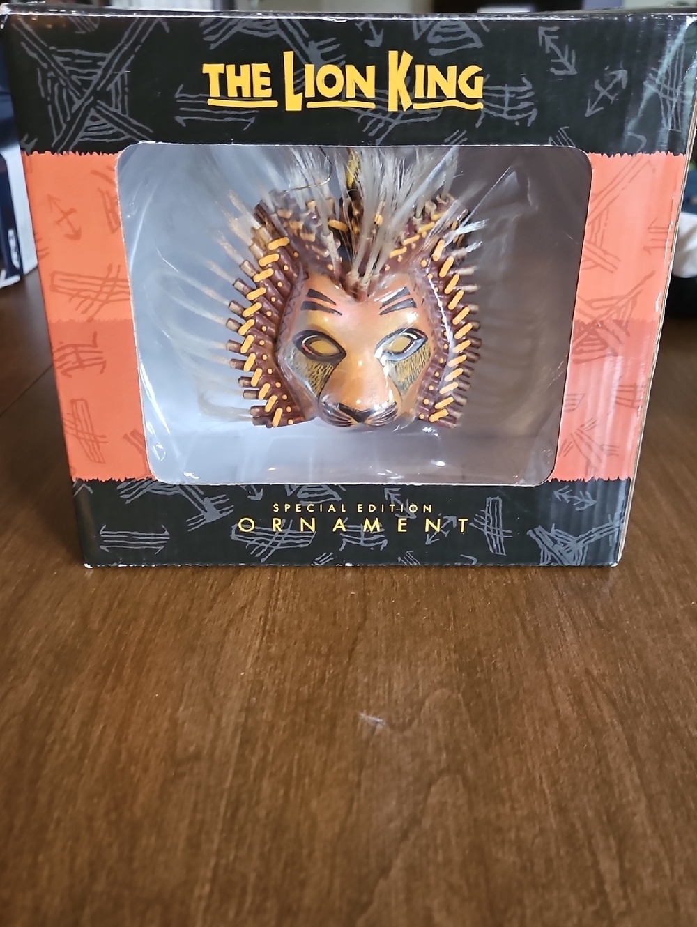 Disney The Lion King Broadway Musical Special Edition Simba Mask Ornament w/ Box